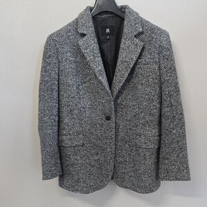 Banana Republic Black and White Blazer Classic Notched Lapel